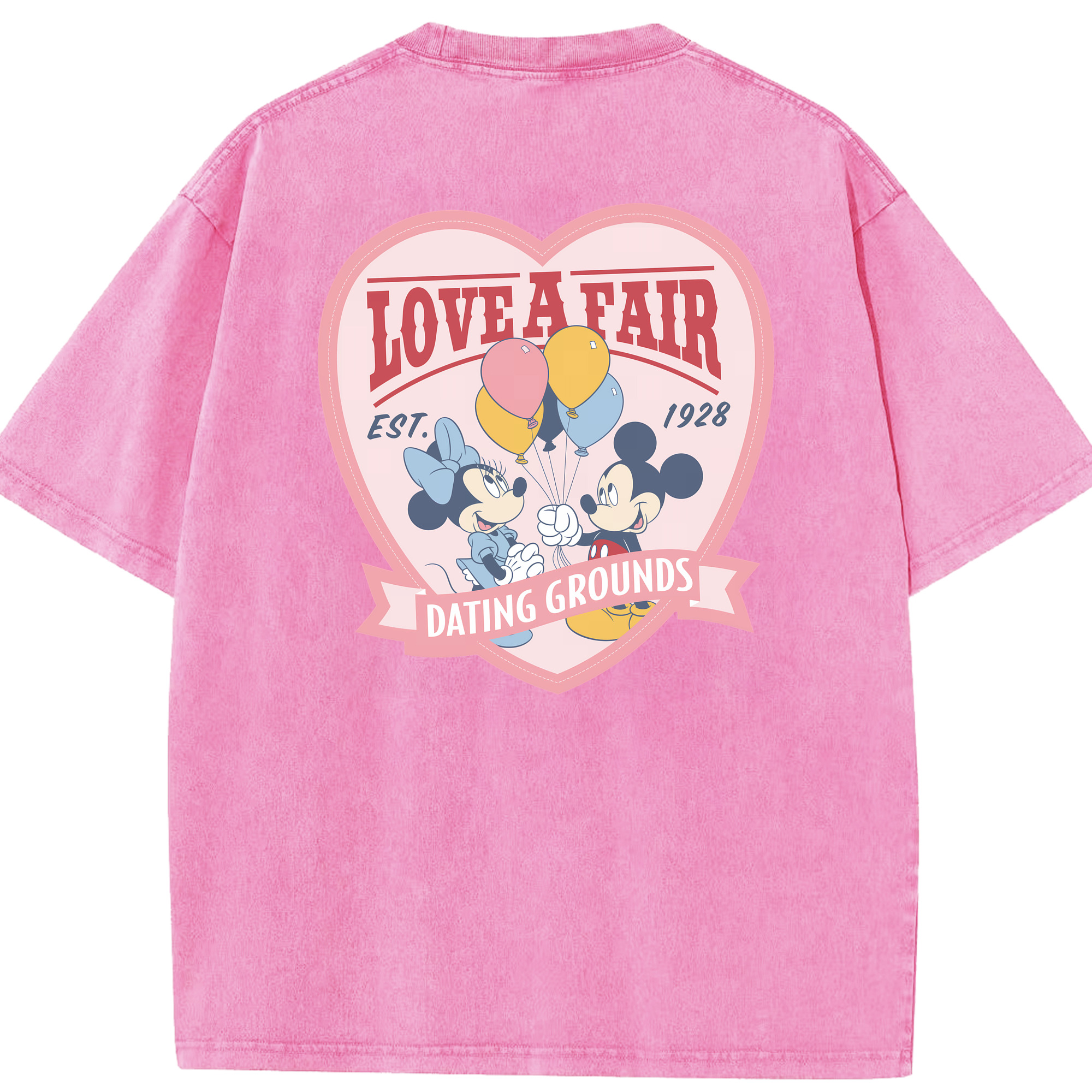 （画像用） ミッキーマウス Mickey Mouse 綿100% ヴィンテージ風 半袖Tシャツ（背面プリント）